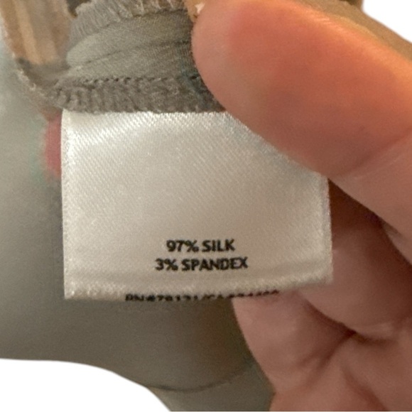 EUC - Eileen Fisher Silk Cardigan - Taupe Size L - Picture 3 of 4